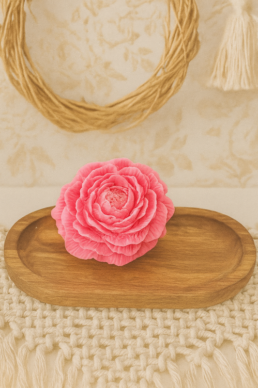Bougie en fleurs