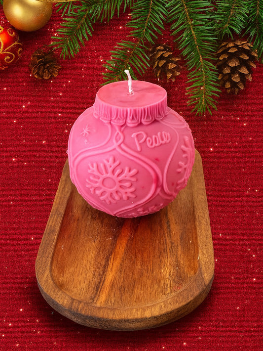 Bougie en boule de Noël