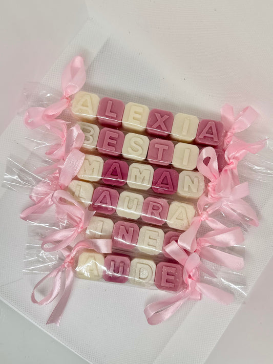 Prénom en fondant parfumé